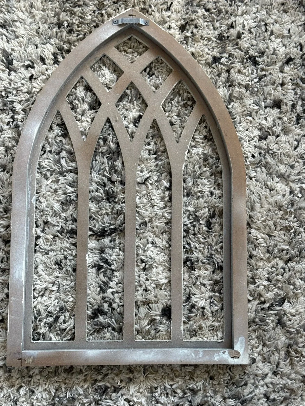 Arched Decorative Wall Accent in White